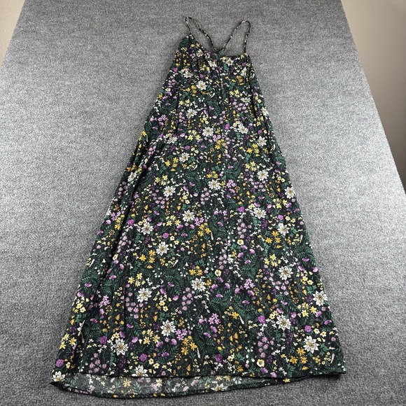 Old Navy Dresses & Skirts - Old Navy Dress Womens S Black Floral Maxi Sundress Boho Cottagecore Garden Party